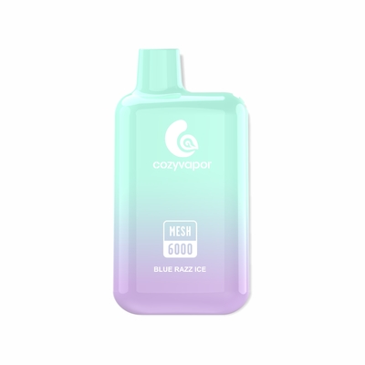 cozyvapor blau razz Fruchtgeschmack Maschenspule 6000 Puffs Einweg-Vape-Pod